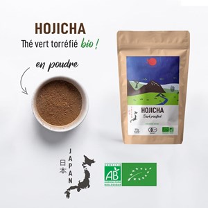 Thé hojicha bio en poudre -japon- 80g