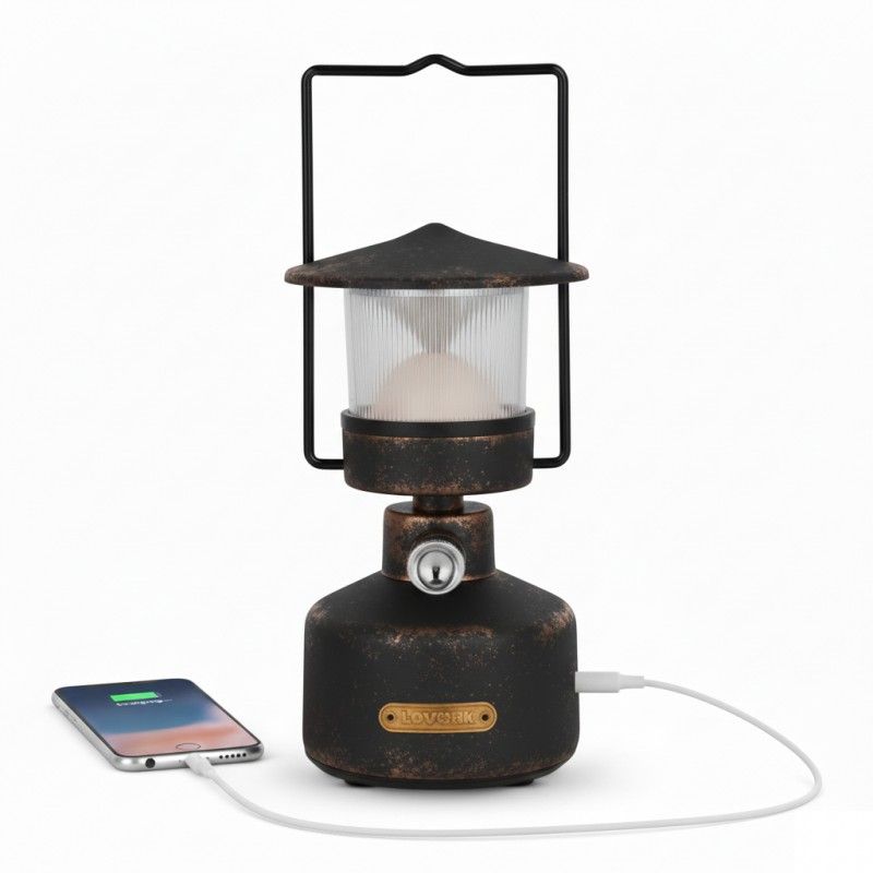 Lanterne Camping LED, Lampe Camping Puissante 1000lm, Luminosité Réglable
