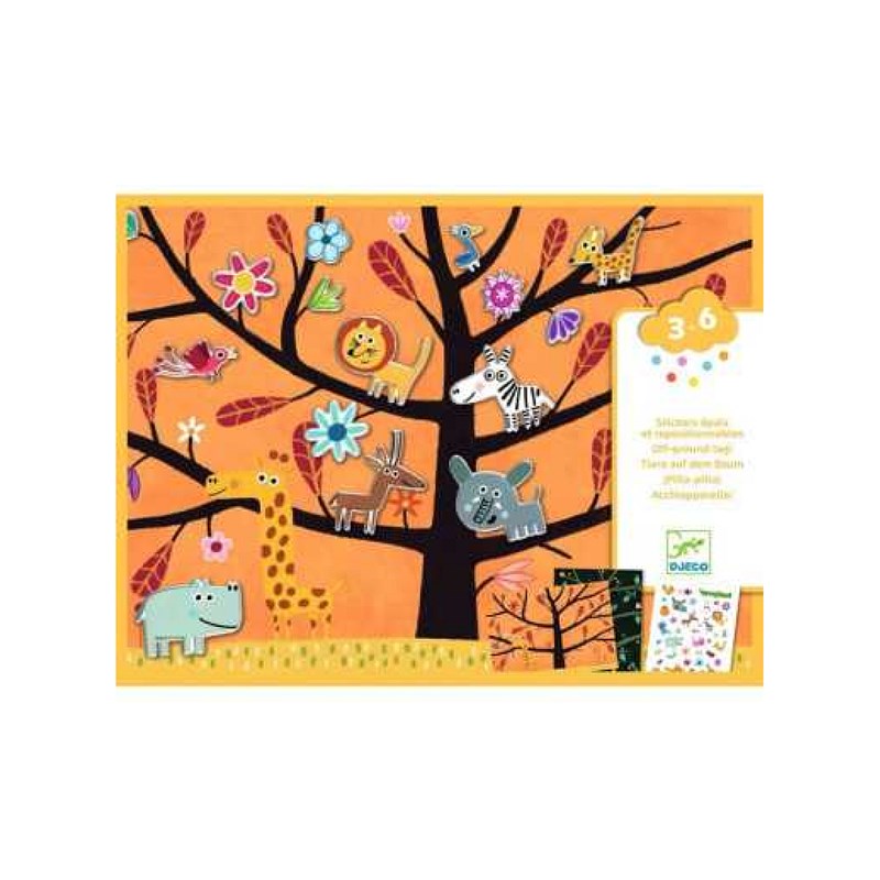 Creer avec des stickers - chat-perche