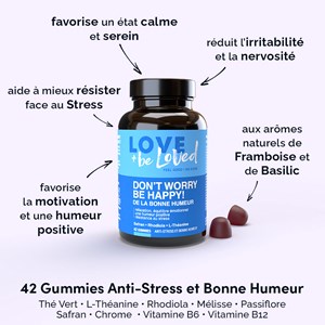 Gummies anti-stress et bonne humeur x3
