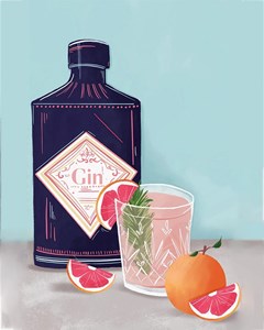 Peinture par numéros gin tonic 