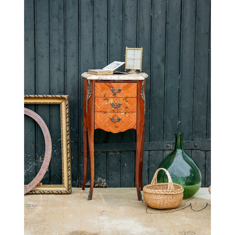 Table de chevet en bois de rose n°504