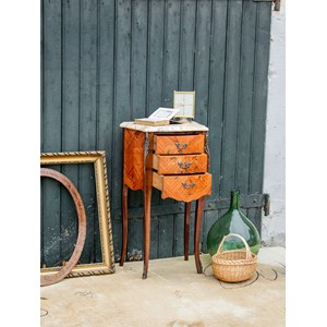 Table de chevet en bois de rose n°504