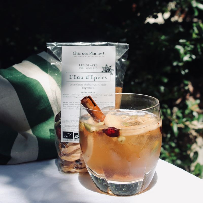Infusion bio l'eau d'épices - les glacés