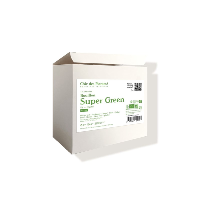 Bouillon bio super green - détox x48