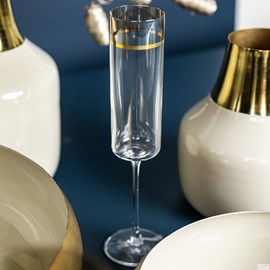 Flûte à champagne exter or 17 cl x6