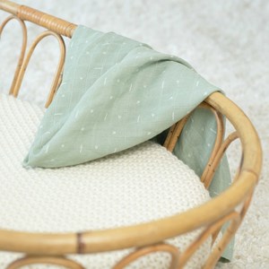 Lot de 3 langes motifs graphiques vert