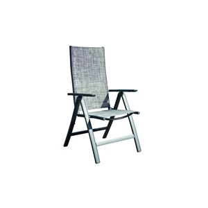 Berena lot de 2 fauteuils aluminium et toile pvc