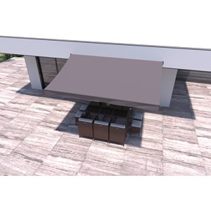 Adro store banne 4 x 2,5 m taupe