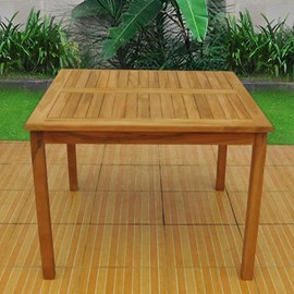 Karra table de jardin carrée teck
