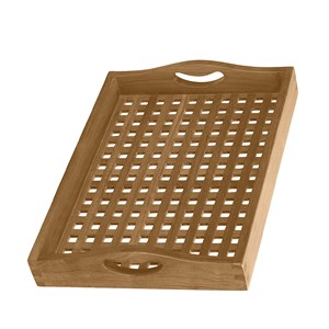 Bawa plateau en teck