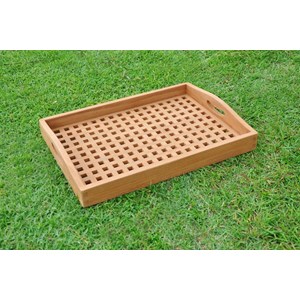 Bawa plateau en teck