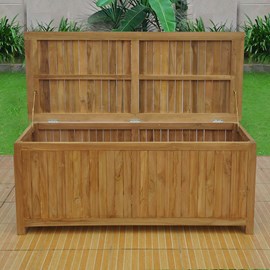 Kotak coffre de rangement teck