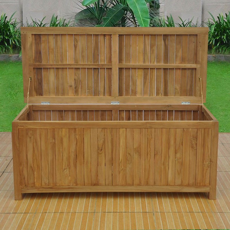 Kotak coffre de rangement teck