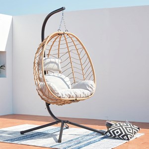 Lima - fauteuil suspendu résine & acier