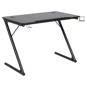 Gamer bureau de gaming noir en composite bois