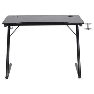 Gamer bureau de gaming noir en composite bois