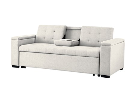 Noho canapé convertible 3 places en tissu beige