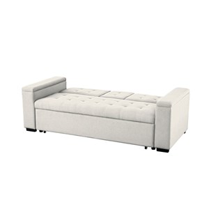 Noho canapé convertible 3 places en tissu beige