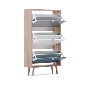 Perast meuble à chaussures en bois