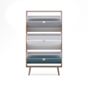 Perast meuble à chaussures en bois