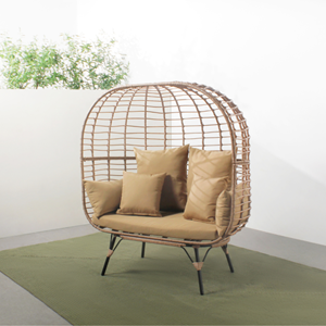 Jane - fauteuil sur pied effet rotin