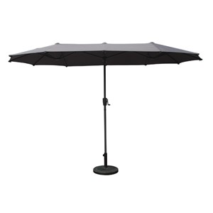Siena parasol double 2x4m gris