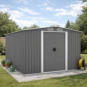 Jura abri de jardin en metal 8.08m2 gris