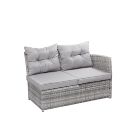 Viana salon de jardin 6 places gris