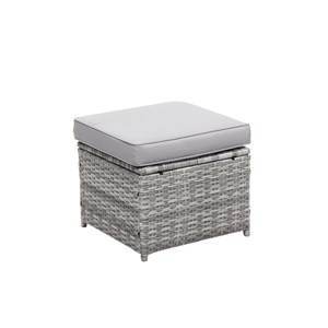 Viana salon de jardin 6 places gris