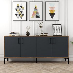 Arkel - buffet 180 cm style industriel