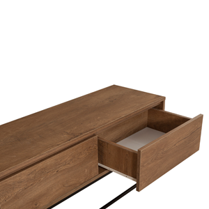 Haye meuble tv industriel avec tiroirs