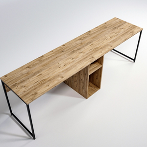 Kili bureau 2 personnes en bois avec niches