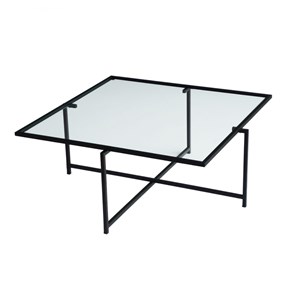 Limp table basse design noire en verre