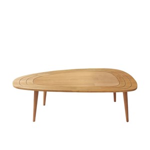Rana table basse style teck bois clair