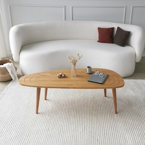 Rana table basse style teck bois clair