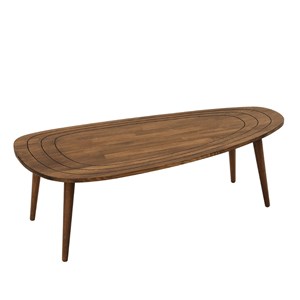 Rana table basse bois foncé