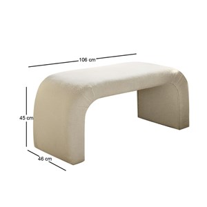 Johnson banc bouclettes blanc