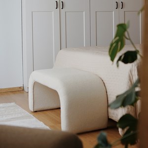 Johnson banc bouclettes blanc