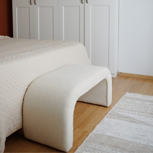 Johnson banc bouclettes blanc