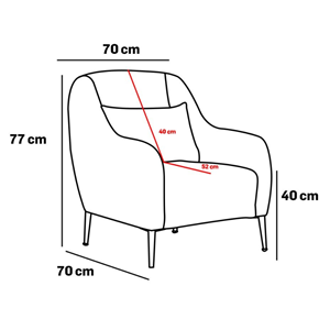 Negan fauteuil blanc - pieds dorés