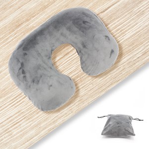 Tour de cou gonflable, housse polaire lavable 40°c, pochette, voyage