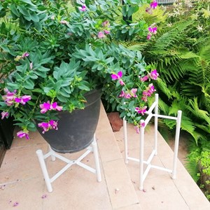 Lot 2 supports plantes 20&nbsp;40 cm, pliable, ø25,3 cm, jardin&nbsp;terrasse