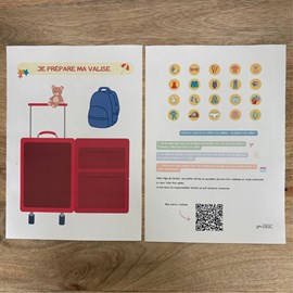 J'apprends à préparer ma valise