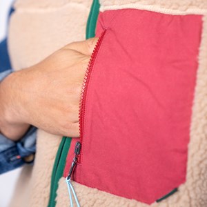 Veste sherpa sans manches mixte naturel XS