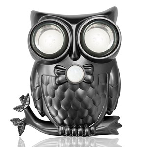 Applique hibou extérieur, détecteur 3m, led orientables, ip44