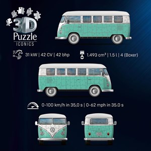 Puzzle 3d combi t1 volkswagen 162 pcs
