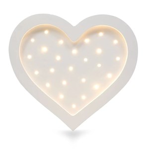 Lampe veilleuse cœur blanc