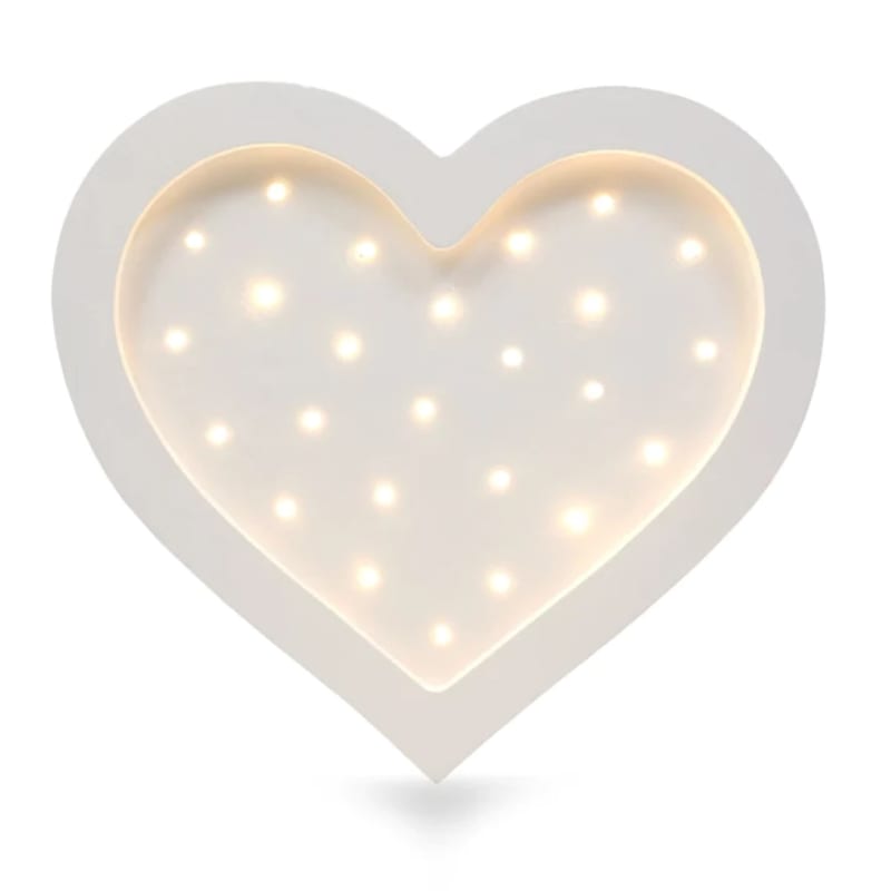 Lampe veilleuse cœur blanc (Little Lights) - Image 1
