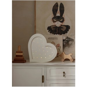 Lampe veilleuse cœur blanc